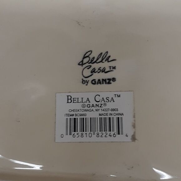 Bella Casa by Ganz Teapot & bread tray Vineyard Grapes - Picture 5 of 11